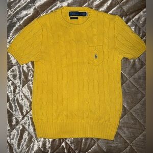 Polo by Ralph Lauren Bright Yellow Cable Knit Sweater